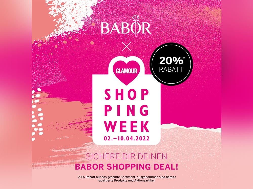 Glamour Shopping Weel 20 % Rabatt auf Babor